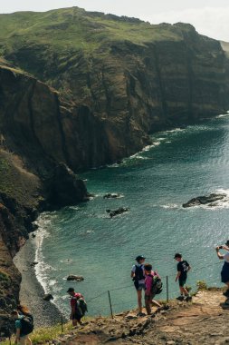 Cape Ponta de Sao Lourenco, Madeira Adası, Portekiz. Yüksek kalite fotoğraf