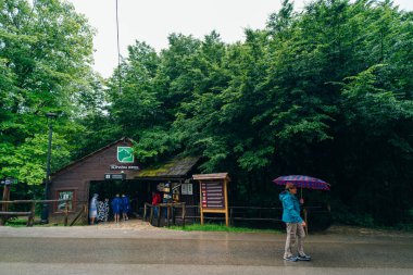 Eski kentin Bosna-Hersek 'teki Stari Grad Saraybosna manzarası. Yüksek kalite fotoğraf