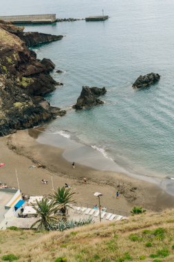 Canical, Madeira Island, Portugal - September 23rd, 2023 - Village bay. High quality 4k footage clipart