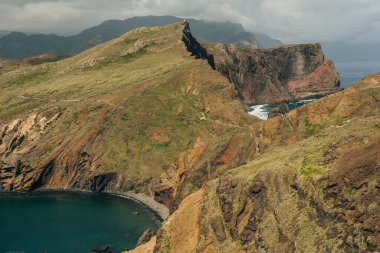 Cape Ponta de Sao Lourenco, Madeira Adası, Portekiz. Yüksek kalite fotoğraf