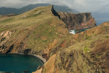 Cape Ponta de Sao Lourenco, Madeira Adası, Portekiz. Yüksek kalite fotoğraf