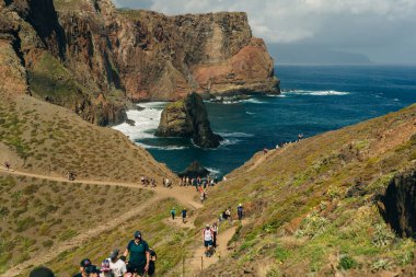 Cape Ponta de Sao Lourenco, Madeira Adası, Portekiz. Yüksek kalite fotoğraf