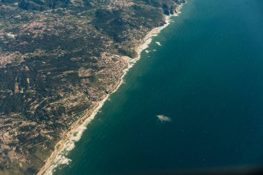 Aerial view of Lisbon, with Vasco da Gama Bridge, Tejo park and Trancao river, PORTUGAL. High quality photo clipart