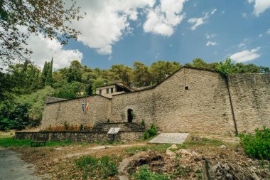 Monastery of Agios Nikolaos Philanthropinon in Nissaki, Ioannina, Greece. High quality photo clipart