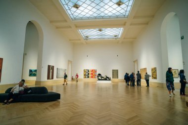 Roma, İtalya, 25 Mart 2024 Galleria Nazionale d 'Arte Moderna öngörüsü. Yüksek kalite fotoğraf