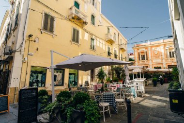  Baharın güneşli bir gününde Sassari şehrinde, Sardunya 'da. Yüksek kalite fotoğraf