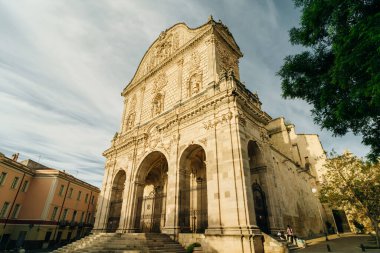  inside the city of Sassari - Sardinia in a sunny day of spring. High quality photo clipart