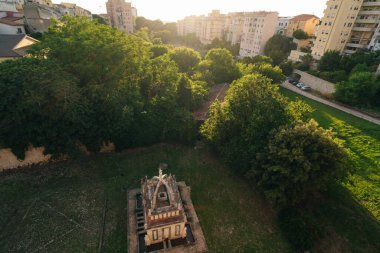  Baharın güneşli bir gününde Sassari şehrinde, Sardunya 'da. Yüksek kalite fotoğraf