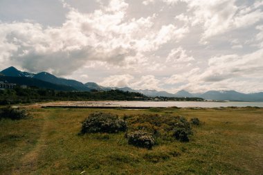 Arjantin, Tierra del Fuego Ulusal Parkı 'ndaki Lapataia körfezi. Yüksek kalite fotoğraf