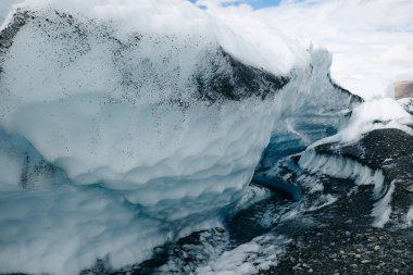 Anchorage, Alaska yakınlarındaki Matanuska Buzulu. Yüksek kalite fotoğraf