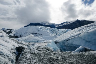 Anchorage, Alaska yakınlarındaki Matanuska Buzulu. Yüksek kalite fotoğraf