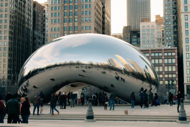 Chicago, Illinois - 18 Mayıs 2024 Fasulye. Yüksek kalite fotoğraf