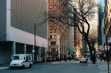 Chicago, Illinois Bulvarı, ABD - 2 Ekim 2024. Yüksek kalite fotoğraf