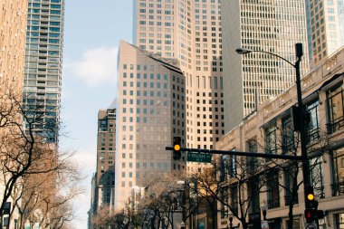 Chicago, Illinois Bulvarı, ABD - 2 Ekim 2024. Yüksek kalite fotoğraf