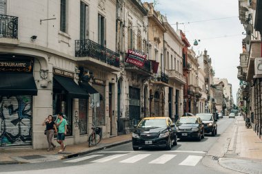 Buenos Aires, Arjantin 'deki San Telmo Mahallesi - 2 Mayıs 2024. Yüksek kalite fotoğraf
