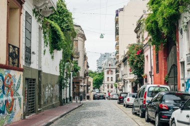 Buenos Aires, Arjantin 'deki San Telmo Mahallesi - 2 Mayıs 2024. Yüksek kalite fotoğraf