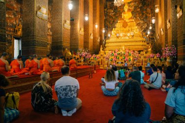 Wat Arun Ratchawararam Budist Tapınağı, Bangkok, Tayland. Yüksek kalite fotoğraf