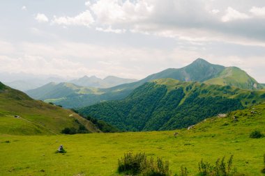 Orhi Dağı, Navarre ve Fransa arasında. Yüksek kalite fotoğraf