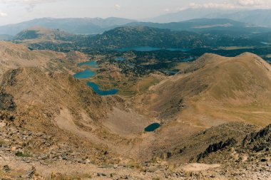 View from the summit of the Peak of Carlit in France. High quality photo clipart