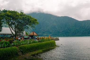 pura ulun danu bratan tapınağı Bali, Endonezya 'da. Yüksek kalite fotoğraf