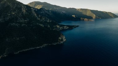 Kabak Körfezi Drone Fotoğrafı, Ege Denizi Fethiye, Mugla Turkey. Yüksek kalite fotoğraf