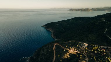 Kabak Körfezi Drone Fotoğrafı, Ege Denizi Fethiye, Mugla Turkey. Yüksek kalite fotoğraf