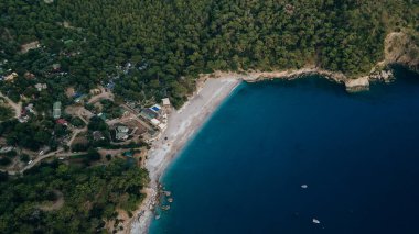 Kabak Körfezi Drone Fotoğrafı, Ege Denizi Fethiye, Mugla Turkey. Yüksek kalite fotoğraf