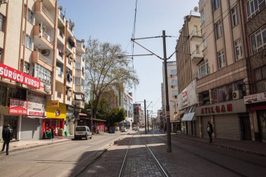 Ocak 2023 - Antalya, Türkiye demiryolu kenti. Yüksek kalite fotoğraf