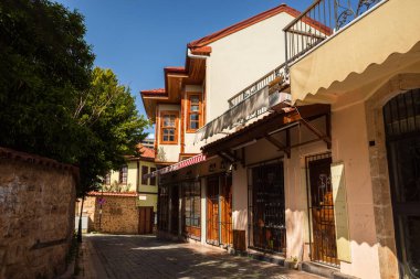 Antalya, Türkiye - Antalya 'nın Kaleici ilçesinin Dar Caddesi, 2023 Mayıs. - Evet. Yüksek kalite fotoğraf