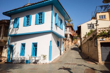 Antalya, Türkiye - Antalya 'nın Kaleici ilçesinin Dar Caddesi, 2023 Mayıs. - Evet. Yüksek kalite fotoğraf