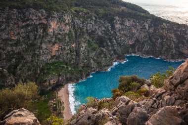 Mugla ilinin Fethiye ilçesine bağlı Kelebekler Vadisivis Kelebeği vadisi. Yüksek kalite fotoğraf