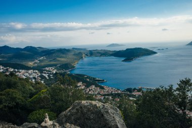 Türkiye 'nin sahil beldesi Kas' ın görkemli panoramik manzarası. - Evet. Yüksek kalite fotoğraf