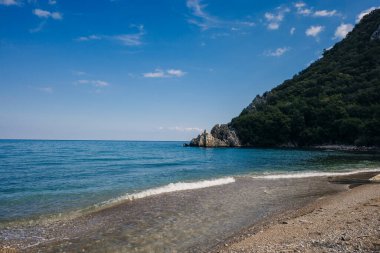 Cirali, Türkiye 'deki doğal plaj. Yüksek kalite fotoğraf