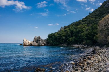 Cirali, Türkiye 'deki doğal plaj. Yüksek kalite fotoğraf