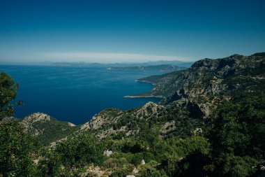Kabak Körfezi Drone Fotoğrafı, Ege Denizi Fethiye, Mugla Turkey. Yüksek kalite fotoğraf