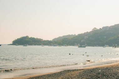 Ixtapa Zihuatanejo, Meksika 'daki La Ropa plajının bir resmi - 2 Mayıs 2023. Yüksek kalite fotoğraf