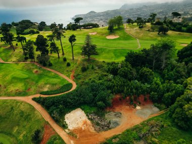 Palheiro Ferreiro golf sahası, Funchal, Madeira Adası, Portekiz.