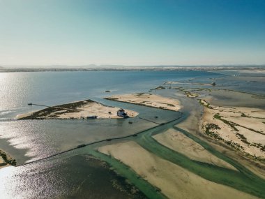 Murcia İspanya - La Manga del Mar Menor Sahili. Yüksek kalite fotoğraf