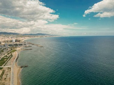 Plaj de la mora barselona. Yüksek kalite fotoğraf