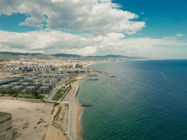 Plaj de la mora barselona. Yüksek kalite fotoğraf