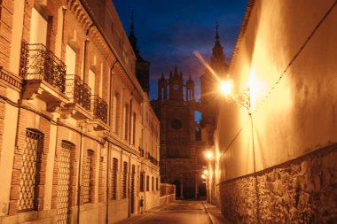 Astorga, İspanya, 9 Haziran 2022: İspanya, Astorga 'daki belediye binasının manzarası. Yüksek kalite fotoğraf