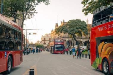 GuadALAJARA, JALISCO, MEXICO - Kasım 2, 2024 cadde şehir merkezinde. Yüksek kalite fotoğraf