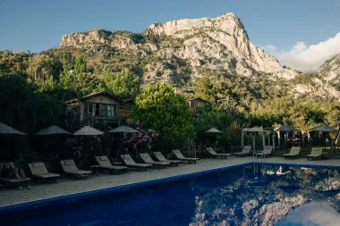 Yüzme Havuzu Dağı Manzarası. Yüksek kalite fotoğraf