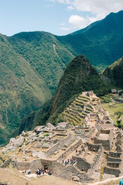 Peru, Machu Picchu - 9 Mart 2025 İnkalar 'ın Kayıp Şehri, Machu Picchu. Yüksek kalite fotoğraf