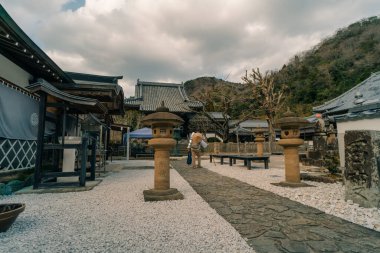 Dainichiji Tapınağı, Japonya, Tokushima 'daki Shikoku Hac yolculuğunun 13. durağı. Huzurlu bir Budist tapınağı.