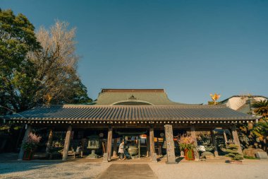 Anrakuji Tapınağı, Shikoku haccında 6., huzurlu kutsal mekan. Yüksek kalite fotoğraf