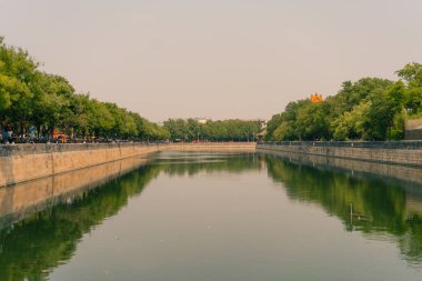 Pekin, Çin İmparatorluk Sarayı 'nın kuzey kapısında. Yüksek kalite fotoğraf