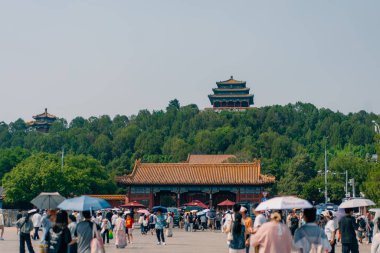 Pekin, Çin Yasak Şehir Kuzey Kapısı 'nda. Yüksek kalite fotoğraf