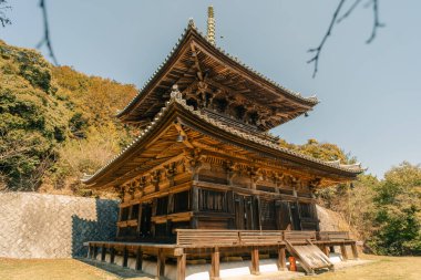 Kirihataji Tapınağı, Tokushima, Japonya 'daki Shikoku Hac yolculuğunun 10. durağı - 2 2025 olabilir. Yüksek kalite fotoğraf