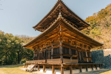 Kirihataji Tapınağı, Tokushima, Japonya 'daki Shikoku Hac yolculuğunun 10. durağı - 2 2025 olabilir. Yüksek kalite fotoğraf